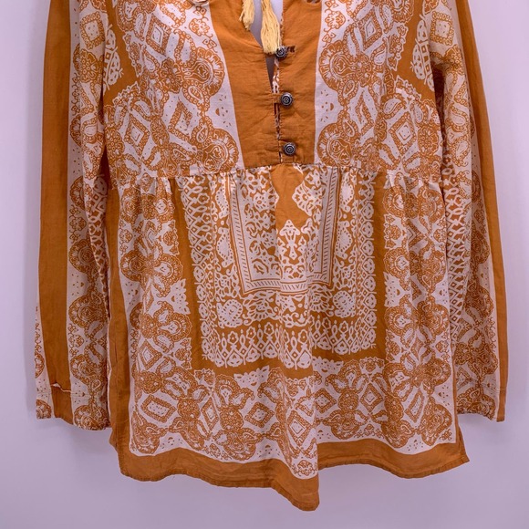 Prana Boho Tunic Blouse Tops Womens Size M - Picture 4 of 8